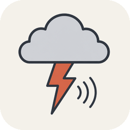 Editorial pictogram for thunder
