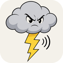 Anime pictogram for thunder