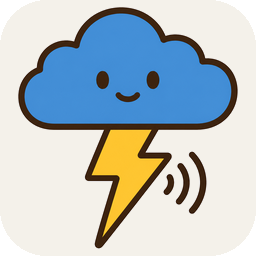 Little-ones pictogram for thunder